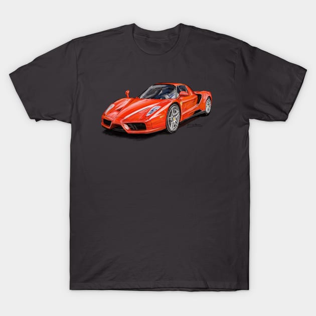 Ferrari Enzo T-Shirt by Francohanekom
